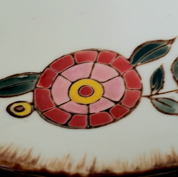 O monogram plate floral pattern - Picture 6 of 7